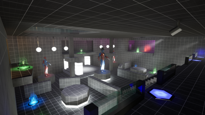 Screenshot from the multiplayer level fashion area.